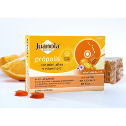 JUANOLA PRÓPOLIS SABOR NARANJA 24 PASTILLAS