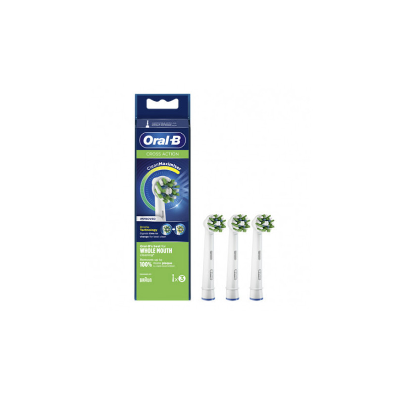 ORAL-B CROSSACTION RECAMBIO CEPILLO ELÉCTRICO 3 UD