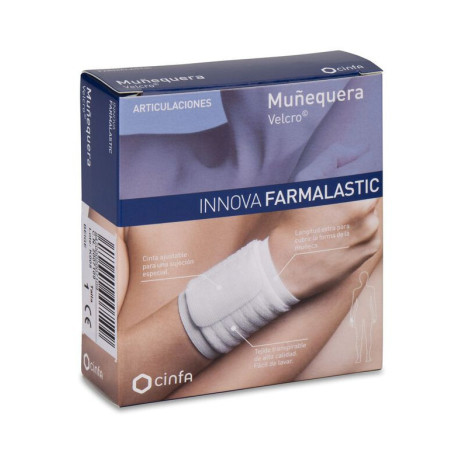 FARMALASTIC INNOVA MUÑEQUERA VELCRO COLOR BEIGE TALLA PEQUEÑA/MEDIANA 1UD