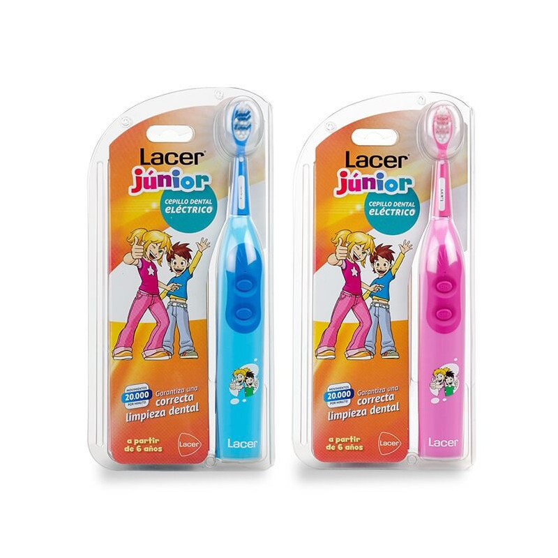 LACER JUNIOR CEPILLO DENTAL ELÉCTRICO AZUL O ROSA