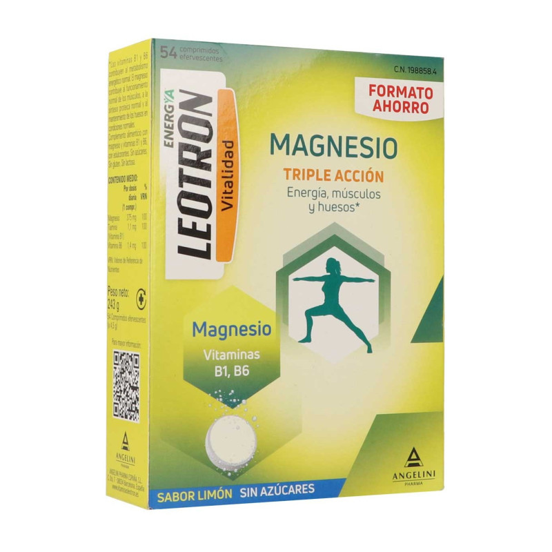 LEOTRON MAGNESIO 54 COMPRIMIDOS EFERVESCENTES