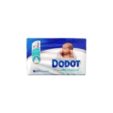 DODOT PAÑAL PRO SENSITIVE TALLA 1, 38U