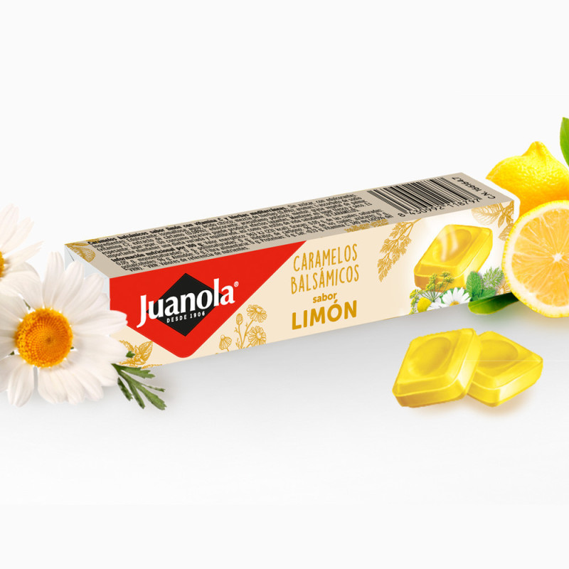 JUANOLA CARAMELOS BALSÁMICOS SABOR LIMÓN