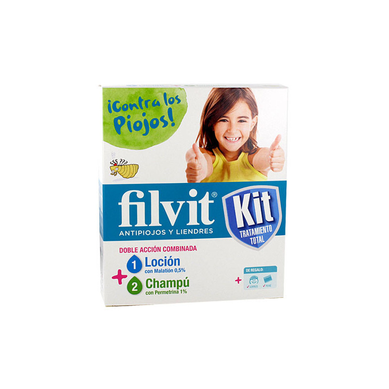 FILVIT KIT ANTIPIOJOS LOCIÓN 100 ML + CHAMPÚ 100ML