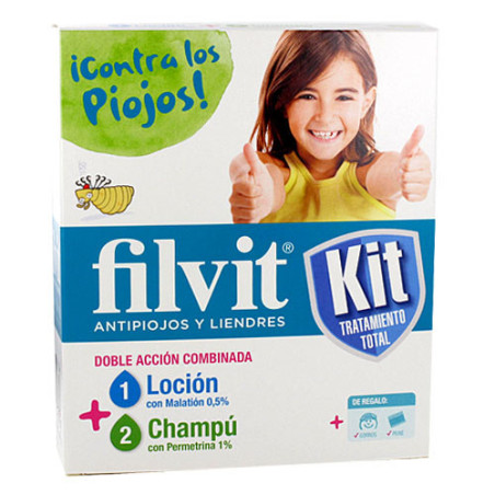 FILVIT KIT ANTIPIOJOS LOCIÓN 100 ML + CHAMPÚ 100ML