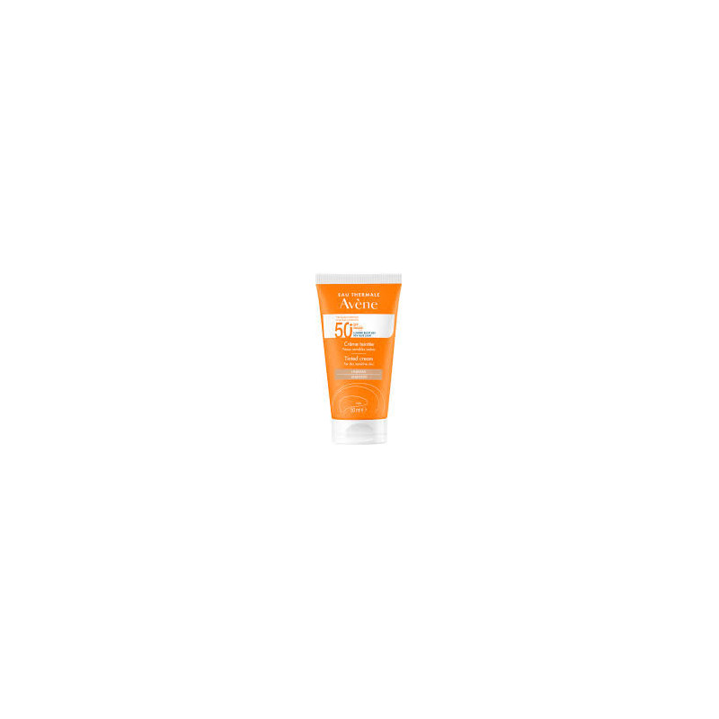 AVENE SOLAR CREMA COLOR  SPF 50+ PIEL SECA SENSIBLE, 50 ML