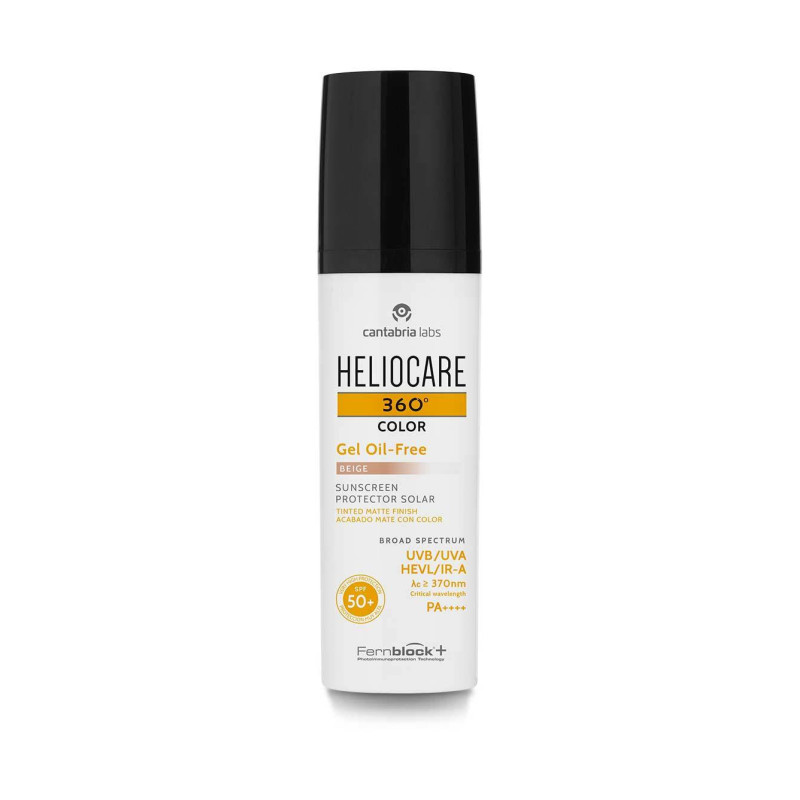 CANTABRIA LABS HELIOCARE 360 GEL OIL FREE SPF 50+ COLOR BEIGE 50ML