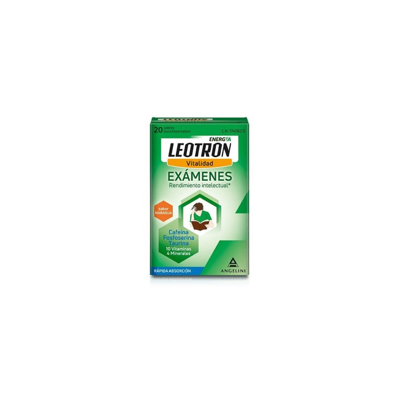 LEOTRON EXAMENES 20 SOBRES BUCODISPERSABLES SABOR NARANJA