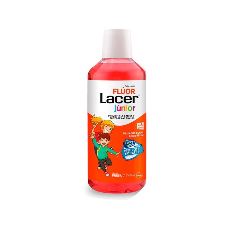 LACERFLUOR JUNIOR COLUTORIO 500 ML SABOR FRESA