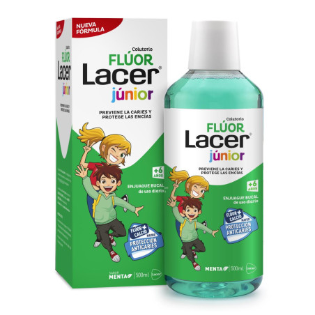 LACER FLUOR JUNIOR DIARIO SABOR MENTA 500 ML