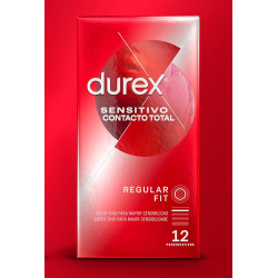 DUREX SENSITIVO CONTACTO TOTAL PRESERVATIVOS 12 UNIDADES