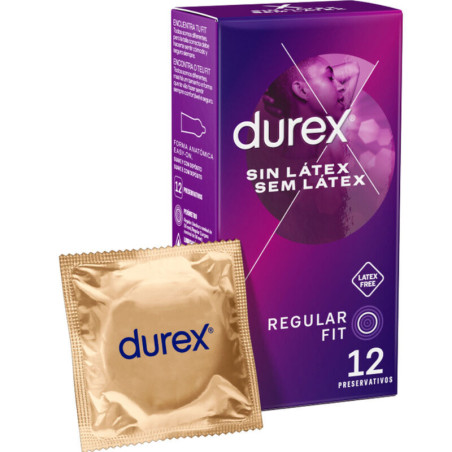 DUREX SIN LÁTEX  PRESERVATIVOS 12 UNIDADES