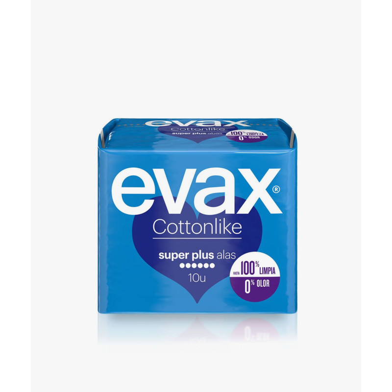 EVAX COMPRESAS SÚPER PLUS ALAS 10 UDS