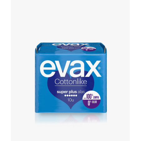 EVAX COMPRESAS SÚPER PLUS ALAS 10 UDS