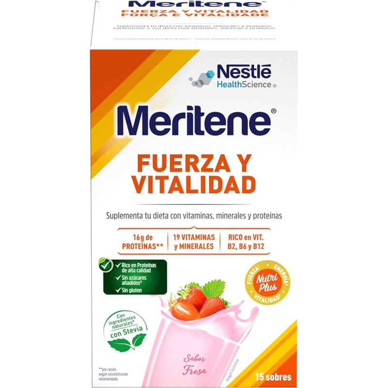 MERITENE 30G 15 SOBRES SABOR FRESA