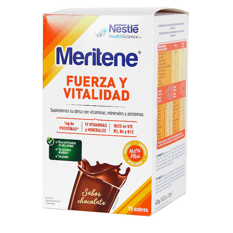 MERITENE CHOCOLATE 15 SOBRES