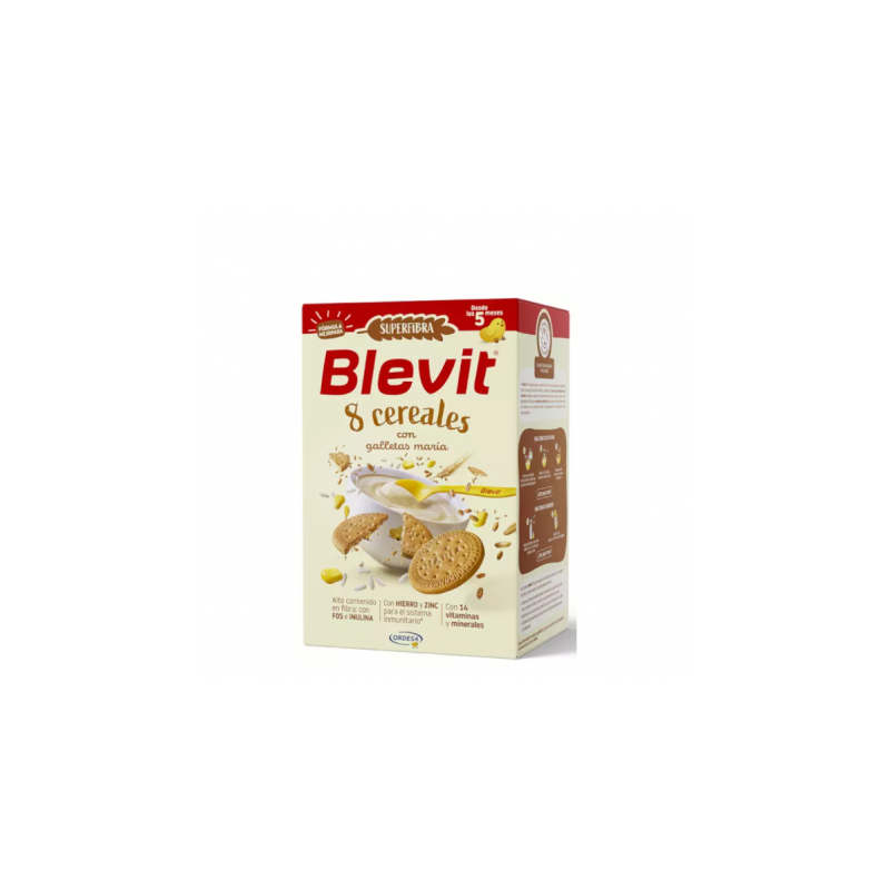 BLEVIT SUPERFIBRA 8 CEREALES GALLETAS MARÍA 5+ 500G