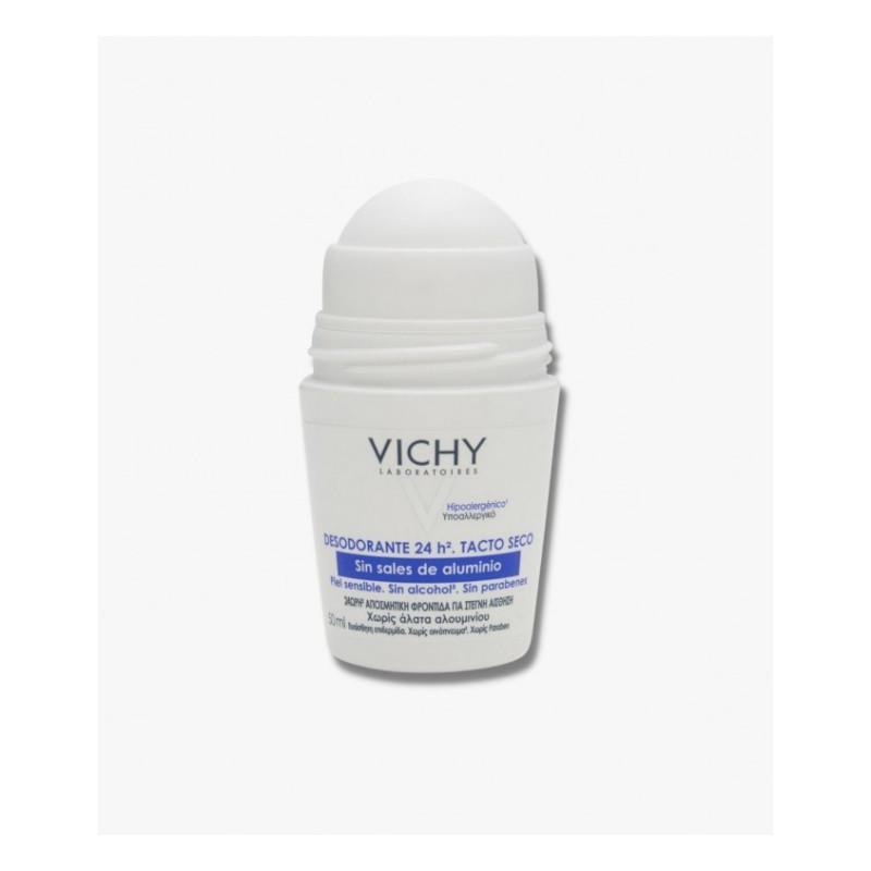 VICHY DESODORANTE 24H SIN SALES DE ALUMINIO ROLL-ON
