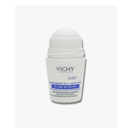 VICHY DESODORANTE 24H SIN SALES DE ALUMINIO ROLL-ON