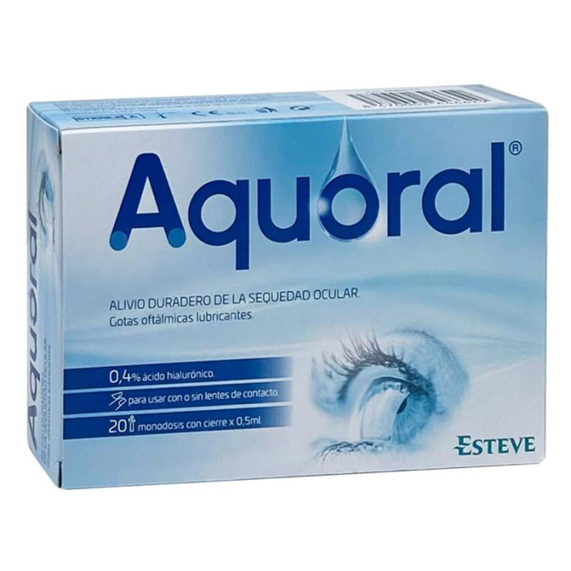ESTEVE AQUORAL GOTAS OFTALMOLÓGICAS 20 MONODOSIS 0,5ML