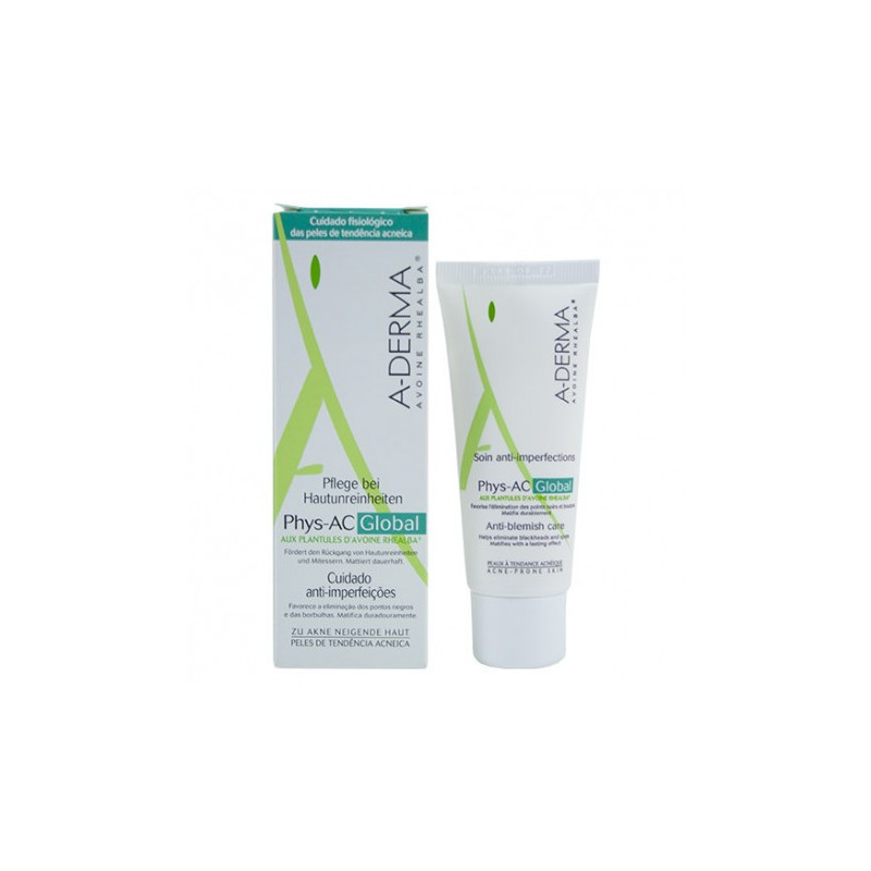 A-DERMA PHYS-AC GLOBAL CUIDADO ANTI-IMPERFECCIONES 40ML