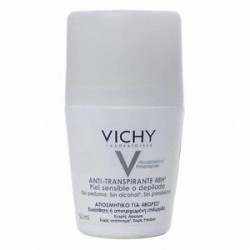 VICHY DESODORANTE ANTITRANSPIRANTE 48h PIEL SENSIBLE 50 ML ROLL-ON