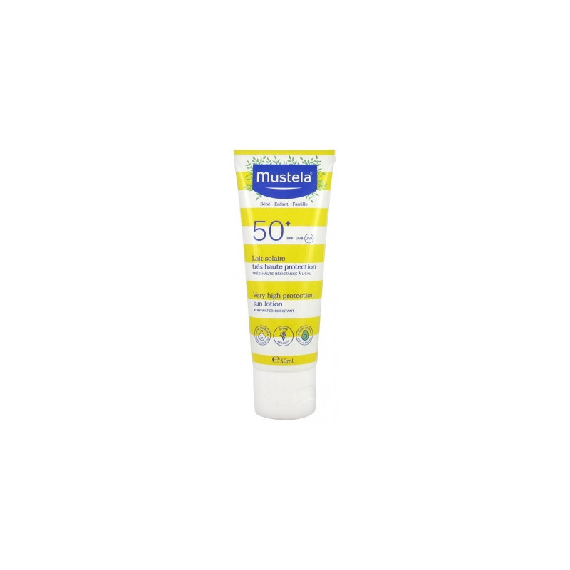 MUSTELA LECHE SOLAR ALTA PROTECCIÓN NIÑOS SPF50+ 40ML