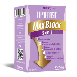 CHIESI LIPOGRASIL MAXI BLOCK 5 EN 1 120 CÁPSULAS