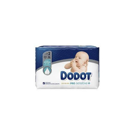 DODOT PAÑAL PRO SENSITIVE TALLA 2 36 UUNIDADES