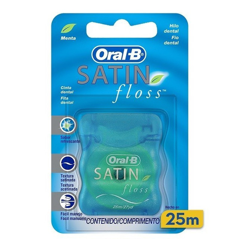 ORAL-B SEDA SATIN FLOSS MENTA 25M