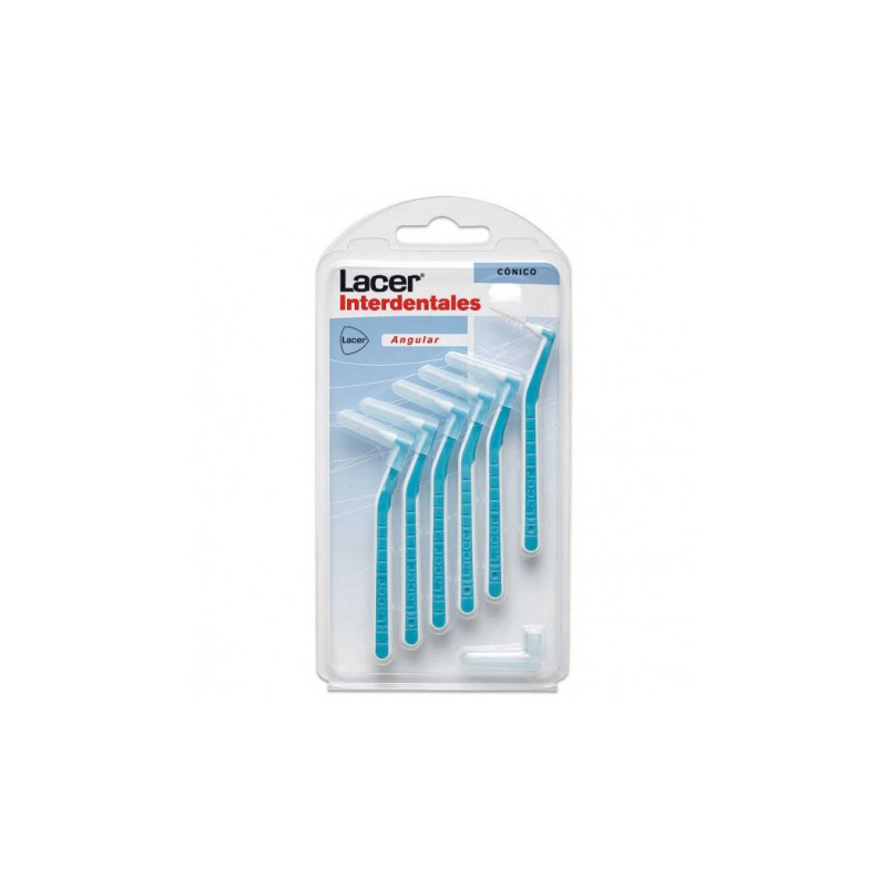 LACER CEPILLO INTERDENTAL CONICO ANGULAR 6UDS