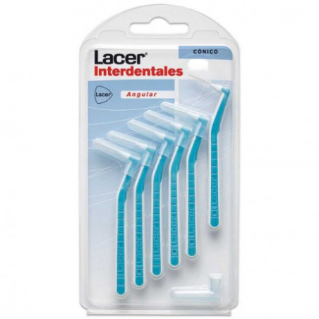 LACER CEPILLO INTERDENTAL CONICO ANGULAR 6UDS