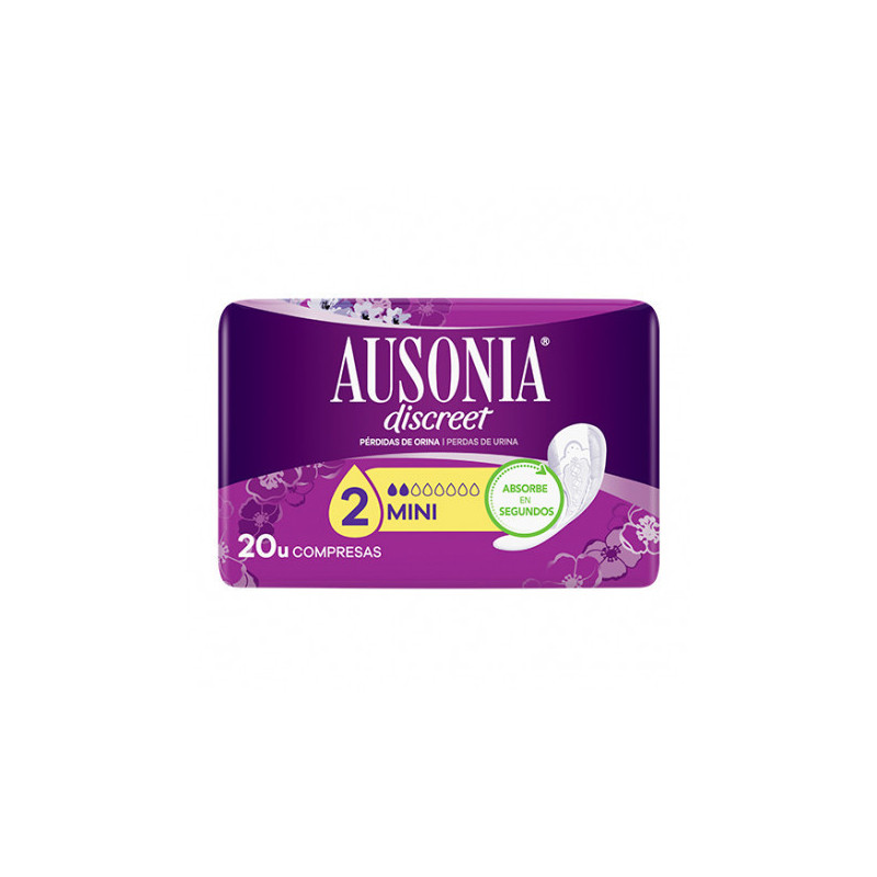 AUSONIA DISCREET MINI PÉRDIDA ORINA 20 UDS